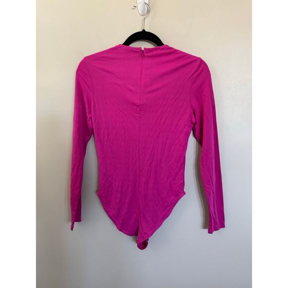 NWOT FARM Rio Long Sleeve Bodysuit in Pink SZ M - Picture 7 of 7
